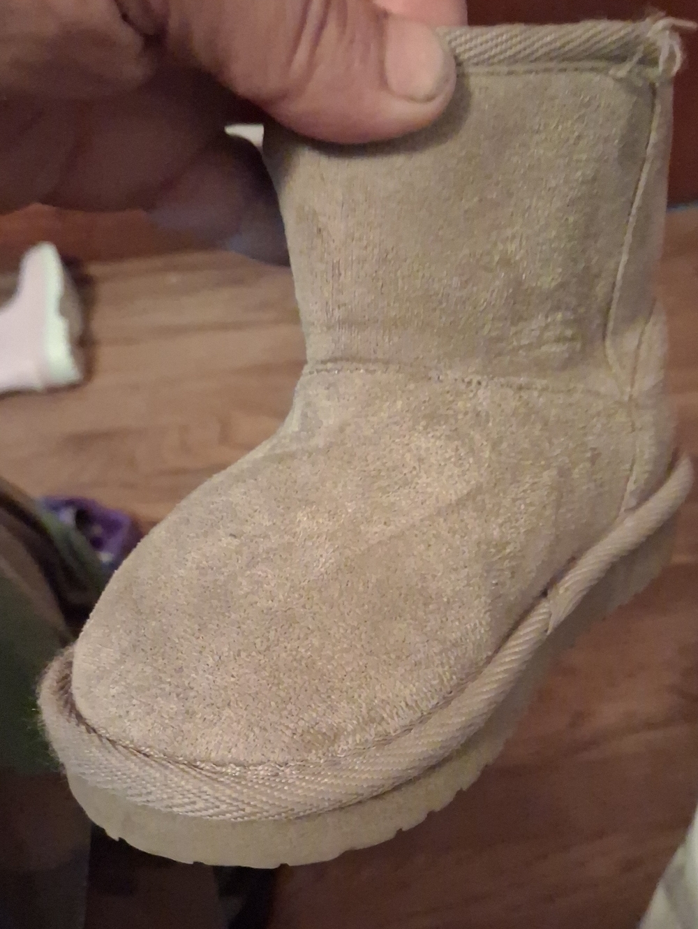 The Children's Place Kids Suede Pull-On Boot in Tan